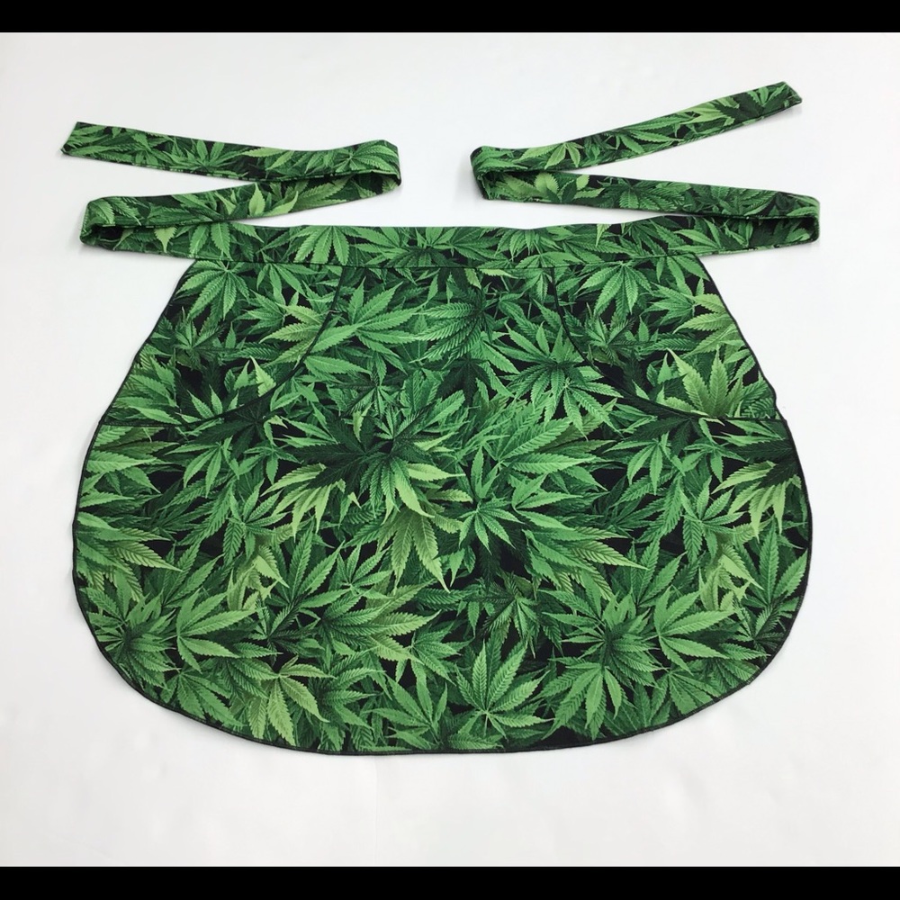 Cannabis Print Hostess Apron